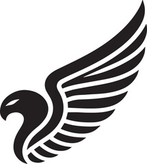 Obraz premium wing silhouette vector