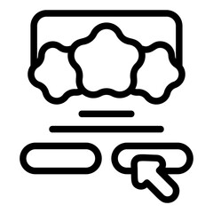 Icon Clickable Button Design