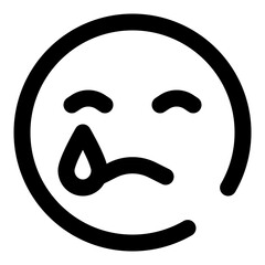 emoticon dashed line icon