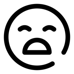emoticon dashed line icon