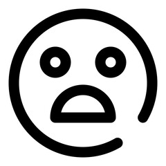 emoticon dashed line icon