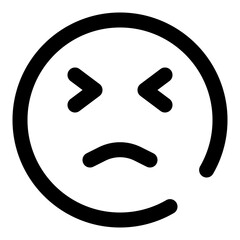 emoticon dashed line icon