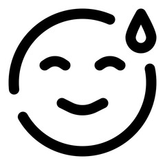 Fototapeta premium emoticon dashed line icon
