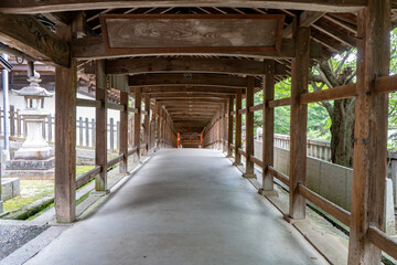 吉備津神社の回廊の風景（岡山市）