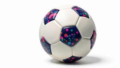 Fototapeta premium Official-size football against pure white backdrop , sport, leather