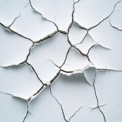 Cracked white surface