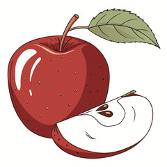 Apple Illustrations &ndash; Fresh, Cute & Juicy
