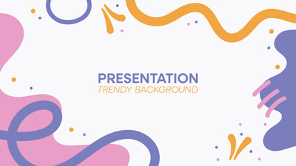 Modern minimalist cover presentation background design.