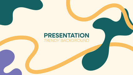 Modern minimalist cover presentation background design.