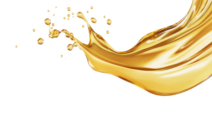 PNG, Honey Splash, liquid honey splash, isolated on white background, created with Generative AI technology