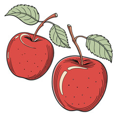 Apple Illustrations &ndash; Fresh, Cute & Juicy
