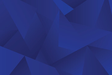 Blue abstract background with triangle shapes design 