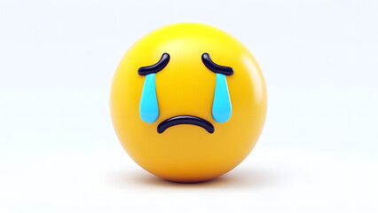 vector illustration of an abstract figure.Sad Emoji