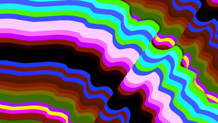 abstract colorful wave lines normal green and purple super bright neon modern background for streaming and presentation