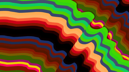 abstract colorful wave lines normal green and yellow neon background for streaming and presentation