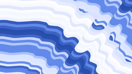 abstract blue modern wave with white neon background  for streaming and presentation