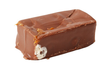 A chocolate bar with a hole in it