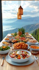 Lakeside Gourmet Buffet Feast.