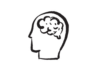 Illustration of an Brain University Handdrawn
