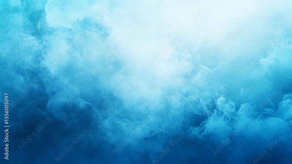 Poster soft blue gradient canvas with light transitioning effects