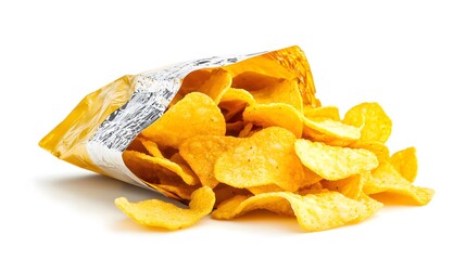 Crispy snack delight kitchen table food photography bright setting close-up flavorful chips