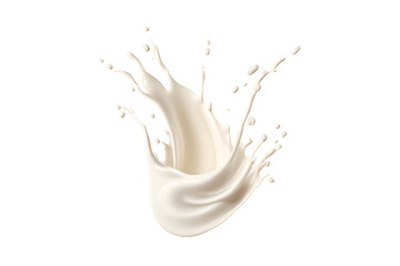 creamy white milk splash, upward, textured, white background, isolated, no background