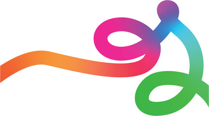 Colorful Abstract Ribbon Design