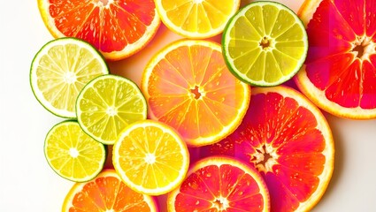 A vibrant and visually appealing arrangement of assorted fresh fruits