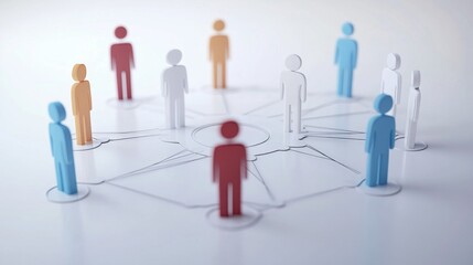 Human Connection and Interaction in a Networked Community Model