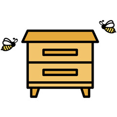 Bee Keeping lllustration