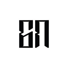 GN monogram logo design letter text name symbol monochrome logotype alphabet character simple logo