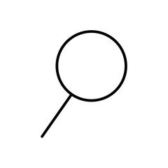 Magnifying glass icon. Search icon. Magnificent glass vector. Searching engine. Lens icon. Zoom icon.
