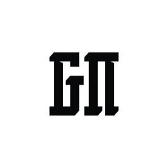 GN monogram logo design letter text name symbol monochrome logotype alphabet character simple logo