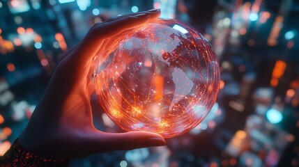 Metaverse Technology Concepts Woman Hand Holding