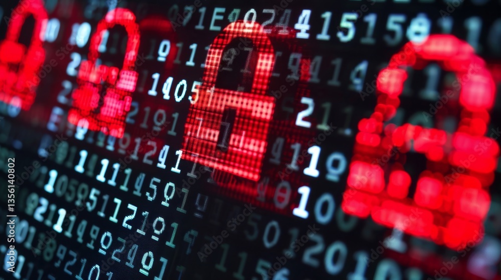 Poster understanding the complexities of malware and data protection with digital security measures in focu