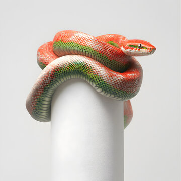 snake on a pipe