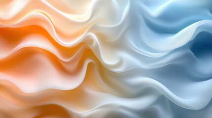 Obraz premium Serene Pastel Waves in Contemporary Digital Design