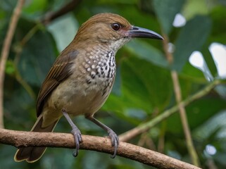 Recurve-billed Bushbird (Clytoctantes alixii) &ndash; A distinctive bill-curved songbird from Colombia.
