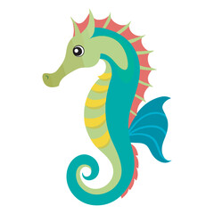 Fototapeta premium A sea horse vector style and illustration art.