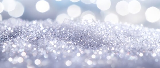 Silver glittery abstract background