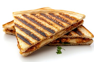 Fototapeta premium Grilled Cheese Sandwich Closeup.