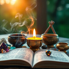 Spiritual Practices, Meditation Space, Mindfulness, Inner Peace, Zen Atmosphere