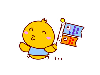 ひよことこいのぼり © twomoons