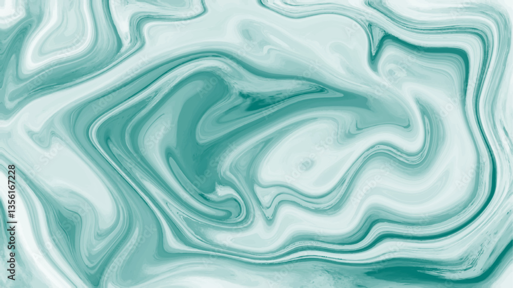Poster abstract green liquid marble background with liquid marble texture. marble pattern black isolated on