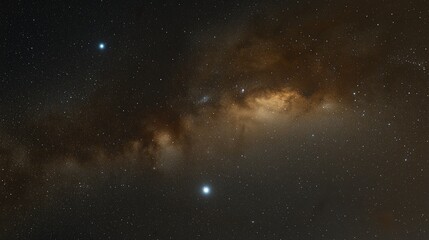 Obraz premium A Captivating View of the Milky Way Galaxy and Celestial Stars in the Night Sky