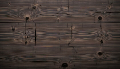 Weathered Wooden Planks: A Timeless Dark Brown Texture