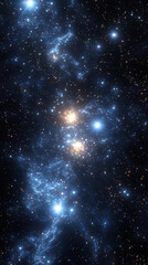 Fototapeta premium Outer space-themed abstract background for web design.