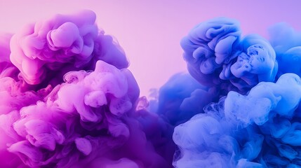 Obraz premium Abstract Swirling Clouds in Shades of Purple and Blue with a Dreamy Ethereal Quality