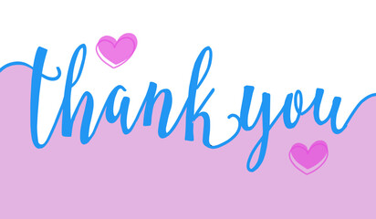 Thank you lettering