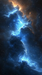 Fototapeta premium Abstract design with galactic themes for web background.